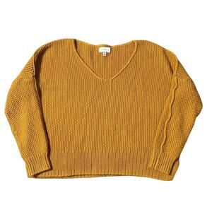 Lucky Brand Chunky Knit V Neck Sweater